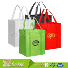 Promotional Environmentally Friendly Heavy Duty Reusable Nonwoven Grocery Shopping Bags